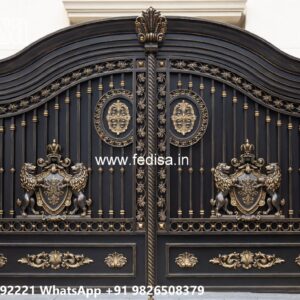 Sliding Gate Lock Design, Home Outdoor Gate Design Iron Gate Stock Photos And Images
