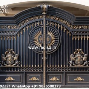Fancy Steel Gate Design, Boundary Steel Gate Iron Gate Stock Photos And Images