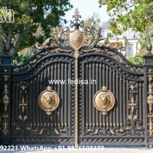 Gate Cover Design, Security Gate Designs Metal Iron Gate Stock Photos And Images
