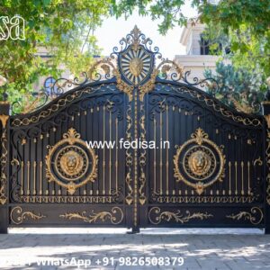 House Entry Gate Design, Gate Drawing Design Iron Gate Stock Photos And Images