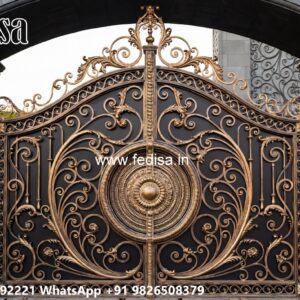 Steel Single Gate Design, Bade Gate Ke Design Iron Gate Stock Photos And Images