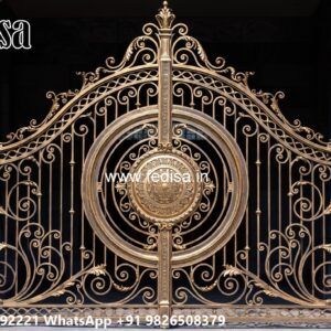 Sliding Gate Design For Small House, Home Main Door Gate Design Iron Gate Stock Photos And Images