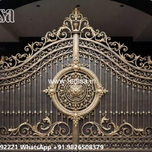 Fancy Steel Gate Design, House Boundary Grill Design Iron Gate Stock Photos And Images