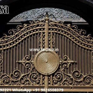 Cnc Main Gate Design, Front Slide Gate Design Iron Gate Stock Photos And Images