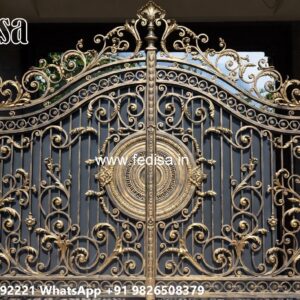Gate Cover Design, Big Steel Gate Design Iron Gate Stock Photos And Images