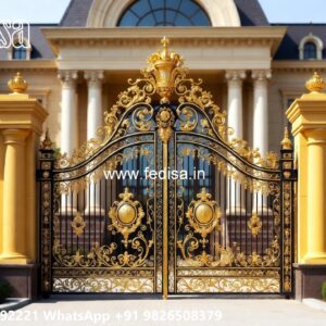 Steel Gate Handle Design, Modern Gate Wall Design Iron Gate Stock Photos And Images