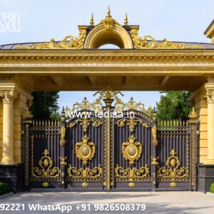 Traditional Gate Design, Boundary Gate Design Iron Gate Stock Photos And Images