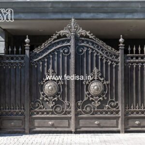 Steel Gate Ka Design, Sliding Main Gate Design Iron Gate Stock Photos And Images