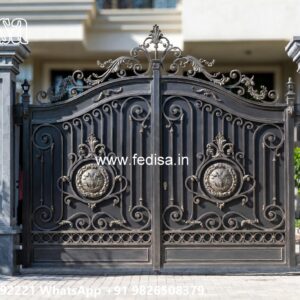 Iron Gate Design For Main Gate, Bamboo Gate Design Iron Gate Stock Photos And Images