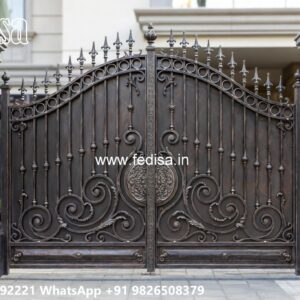 Iron Gate Colour Design, Simple Wooden Gate Designs Iron Gate Stock Photos And Images