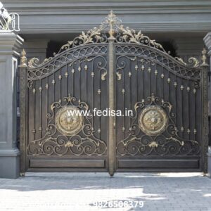 Slide Gate Design For House, Front Gate Design Iron Iron Gate Stock Photos And Images