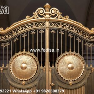 Steel Gate Ka Design, Box Bar Gate Design Iron Gate Stock Photos And Images