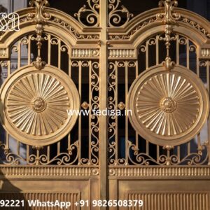 Iron Gate Design For Main Gate, Compound Grill Design Iron Gate Stock Photos And Images