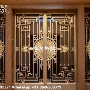 Steel Gate Ka Design, Entrance Gate Design For Home Iron Gate Stock Photos And Images