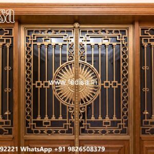 Compound Gate Simple Design, House Boundary Wall Main Gate Design Iron Gate Stock Photos And Images