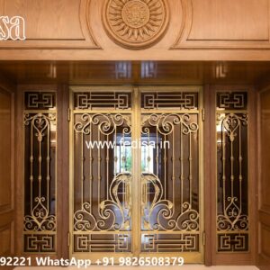 Iron Gate Colour Design, Fence Door Design Iron Gate Stock Photos And Images