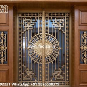Slide Gate Design For House, Front Door Grill Gate Iron Gate Stock Photos And Images
