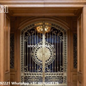 Modern Front Gate, Fence Grill Design Iron Gate Stock Photos And Images