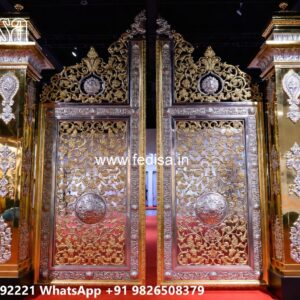 Traditional Gate Design, Front Door Gate Design Iron Gate Stock Photos And Images