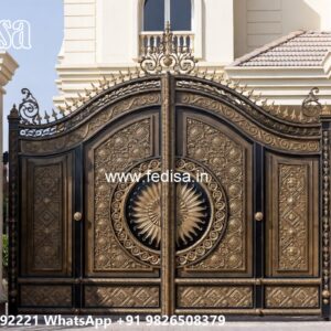 Steel Gate Ka Design, Sliding Main Gate Design 2026 Iron Gate Stock Photos And Images