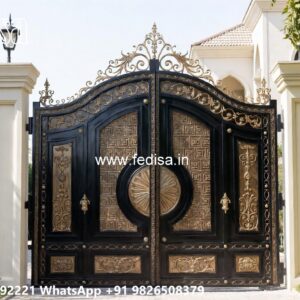 Modern Front Gate, Folding Gate Design For House Iron Gate Stock Photos And Images