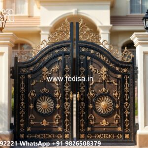 Traditional Gate Design, Ss Gate Design Single Door Iron Gate Stock Photos And Images