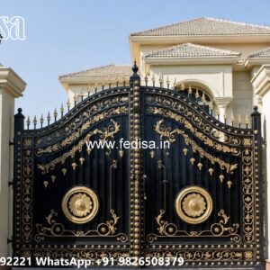 Steel Gate Ka Design, Residential Gate Design Iron Gate Stock Photos And Images