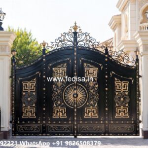 Compound Gate Price, Wooden Garden Gate Designs Iron Gate Stock Photos And Images