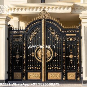 Compound Gate Simple Design, Steel Fence Gate Design Iron Gate Stock Photos And Images