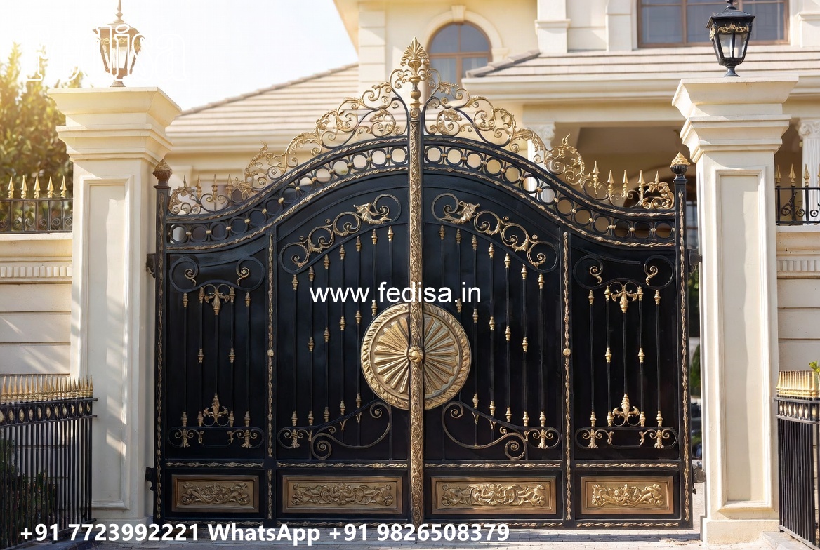 Slide Gate Design For House, Safety Grill Gate Iron Gate Stock Photos And Images
