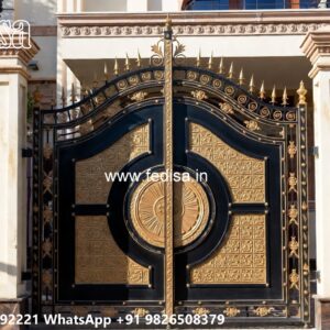 Traditional Gate Design, Main Door Iron Gate Design Iron Gate Stock Photos And Images