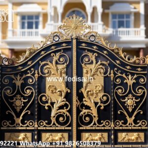 Slide Gate Design For House, Channel Gate Colour Iron Gate Stock Photos And Images