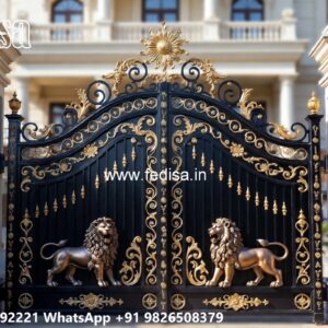 Modern Main Gate Design 2063, Gate Elevation Design Iron Gate Stock Photos And Images
