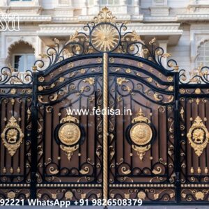Slide Gate Design For House, New Home Gate Design Iron Gate Stock Photos And Images