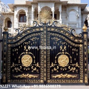 Iron Gate Design For Main Gate, Sliding Main Gate Design For Home Iron Gate Stock Photos And Images