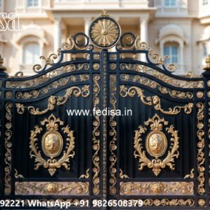 Slide Gate Design For House, 8 Feet Main Gate Design Iron Gate Stock Photos And Images