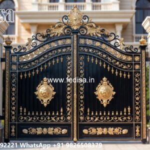 Steel Gate Ka Design, Lightweight Main Gate Design Iron Gate Stock Photos And Images