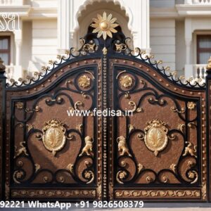 Traditional Gate Design, Main Gate Design Grill Iron Gate Stock Photos And Images
