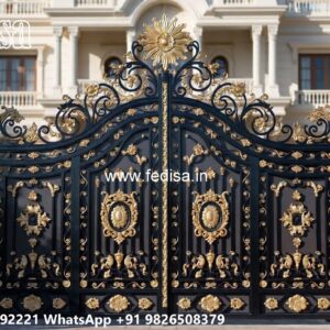 Compound Gate Simple Design, Best Sliding Gate Design Iron Gate Stock Photos And Images
