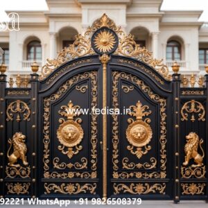 Iron Gate Colour Design, Boundary Ka Gate Iron Gate Stock Photos And Images