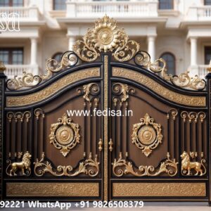 Traditional Gate Design, One Side Gate Design Iron Gate Stock Photos And Images
