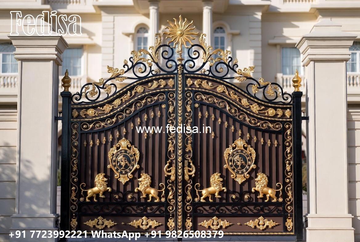 Modern Main Gate Design 2069, Iron Gate Design 2026 Iron Gate Stock Photos And Images