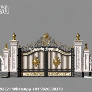 Slide Gate Design For House, Aluminium Sheet Gate Design Iron Gate Stock Photos And Images