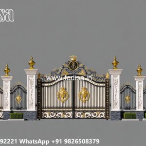 Gate Upper Design, Nice Gate Design Iron Gate Stock Photos And Images