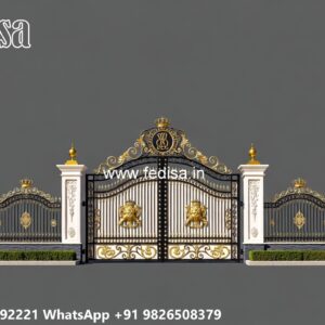 Modern Front Gate, 10 Feet Main Gate Design Iron Gate Stock Photos And Images