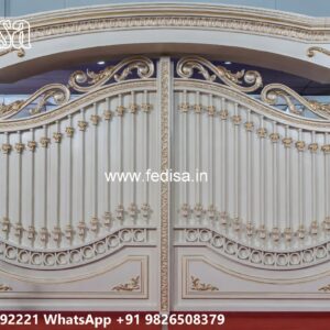 Compound Gate Simple Design, Stainless Steel Fence Design Iron Gate Stock Photos And Images