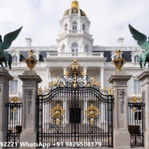 Steel Gate Ka Design, Ghar Ka Gate Design Iron Gate Stock Photos And Images