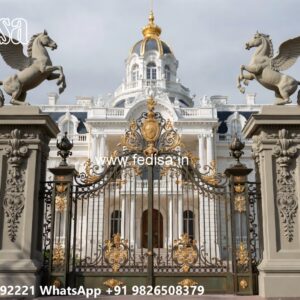 Traditional Gate Design, Gi Sheet Gate Design Iron Gate Stock Photos And Images