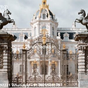 Slide Gate Design For House, Sliding Front Gate Design Iron Gate Stock Photos And Images