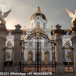 Steel Gate Ka Design, Gate Wala Design Iron Gate Stock Photos And Images